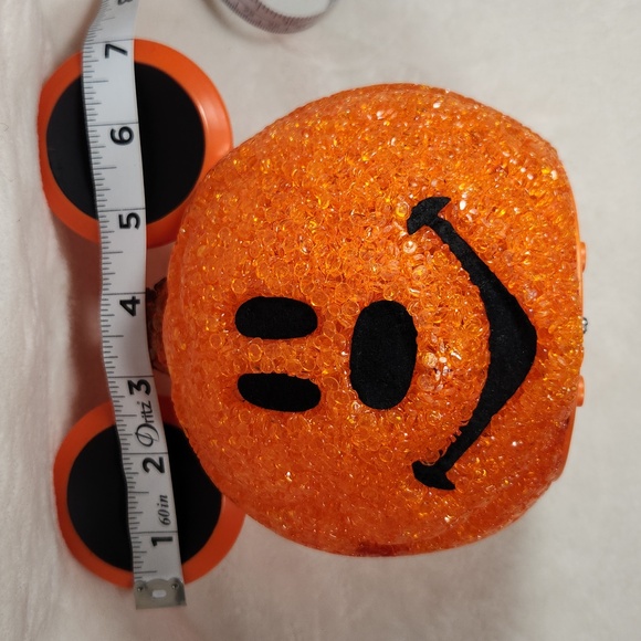 DISNEY VINTAGE, HALLOWEEN MELTED  POPCORN, LIGHTUP MICKEY PUMPKIN HEAD - Picture 8 of 8